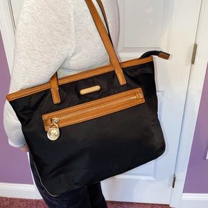 Michael Kors Black Nylon Tote